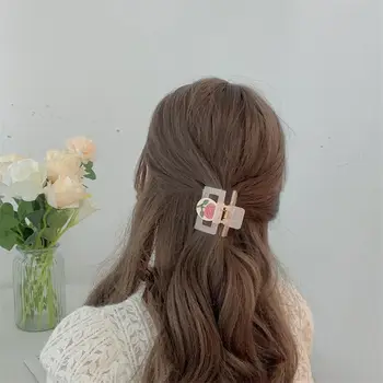 Щипка за раци за коса Диамантена лента за глава за момиче Шапки Аксесоари за коса Bow щипки за коса Роза цвете коса нокът корейски стил щипка за коса